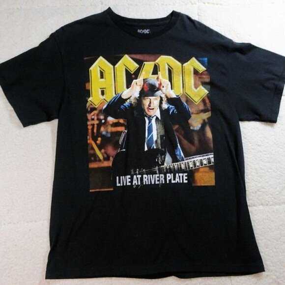 AC / DC Black "Live at River Plate" Concert Tee XL - Picture 1 of 5